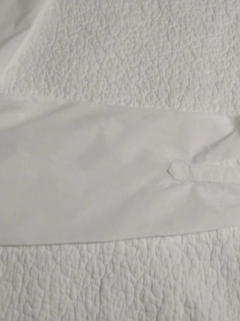 natural life White Cotton Button Down Classic Shirt in White Size Medium - Picture 6 of 10